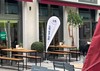 Digitaldruck Fahne vor Restaurant in Chemnitz